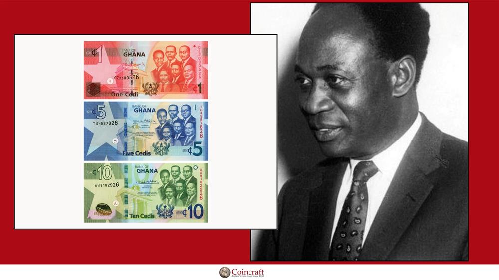 Ghana Honours Kwane Nkrumah, first Prime Minister and President of Ghana - Coincraft